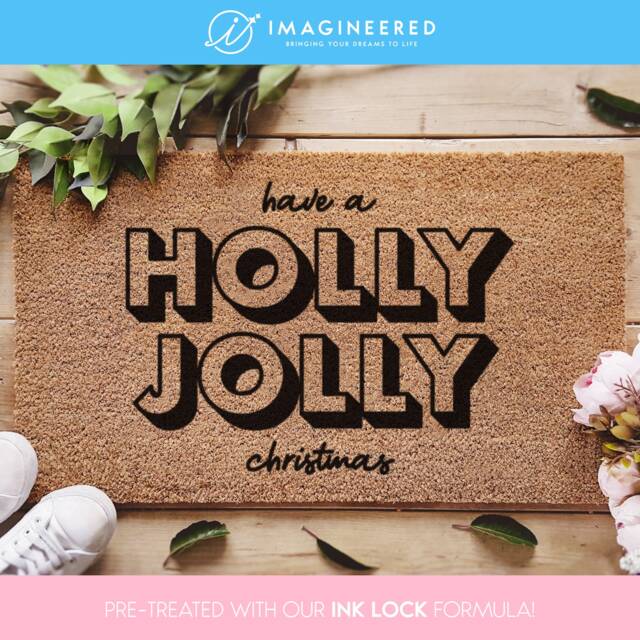Have A Holly Jolly Christmas Doormat - Lovers Funny Happy Gift Mat - image 1