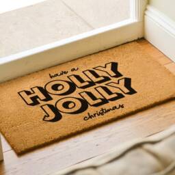 Have A Holly Jolly Christmas Doormat - Lovers Funny Happy Gift Mat - thumbnail 2