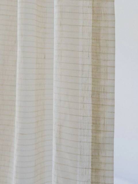 Rocha Linen Sheer Curtain, Faux Custom Curtain For Bedroom & Livingroom , Extra Long 1Pc - image 1
