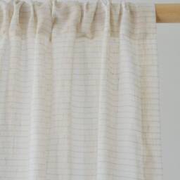 Rocha Linen Sheer Curtain, Faux Custom Curtain For Bedroom & Livingroom , Extra Long 1Pc - thumbnail 2
