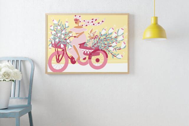 Flowers, Dogs, & Tricycles - Art Print - image 1