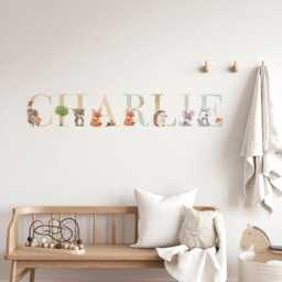Woodland Personalised Name Wall Stickers