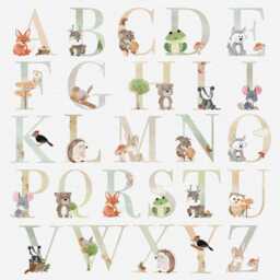 Woodland Personalised Names Nursery Wall Stickers Decals - thumbnail 3