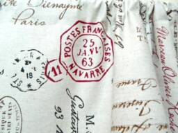 Richloom Postscript Ruby - Window Valance /Corded, Lined Valance/ Rod Pocket Scalloped Linen - thumbnail 2