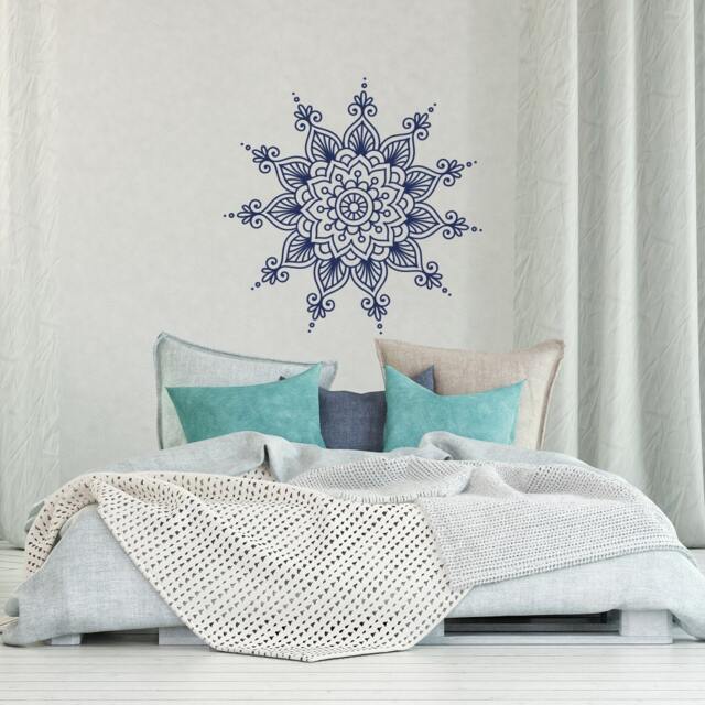 Mandala Wall Decal Yoga Room Decoration, Zen Meditation Removable Vinyl Sticker #27 - image 1