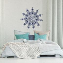 Mandala Wall Decal Yoga Room Decoration, Zen Meditation Removable Vinyl Sticker #27 - thumbnail 1