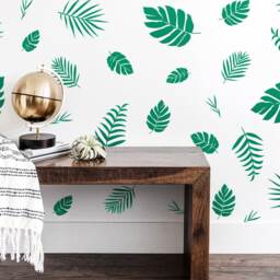Jungle Nursery Decals - Palm Leaf Wall Decals, Tropical Decor, Kids Room Stickers, Safari Art - thumbnail 4
