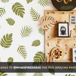 Jungle Nursery Decals - Palm Leaf Wall Decals, Tropical Decor, Kids Room Stickers, Safari Art - thumbnail 3