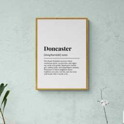 Doncaster Funny Definition Yorkshire Gift Wall Art Print - thumbnail 3