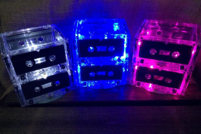 Cassette Tape Centerpiece, Cassette Lamp Or Nightlight. 80's/90's Themed Event - image 1
