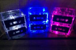 Cassette Tape Centerpiece, Cassette Lamp Or Nightlight. 80's/90's Themed Event - thumbnail 1