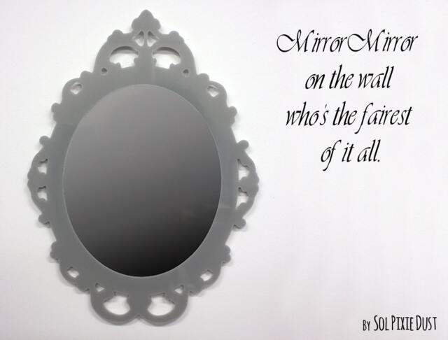 Grey Modern Rococo Acrylic Mirror - Safety - image 1