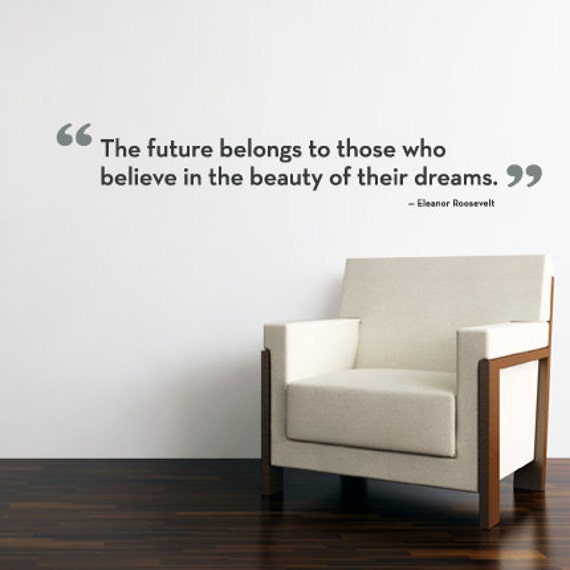 The Future Belongs Quote Lettering Decal - Vinyl Wall - image 1