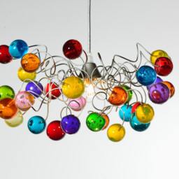 Modern Lighting With Colorful Bubbles Ceiling Pendant Lights Fixture For Girls Bedroom, Toilet Or Bath - thumbnail 4
