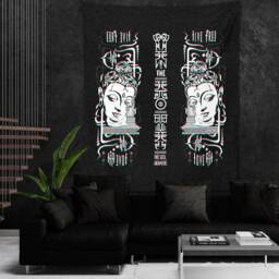 Live Free X Love All V1 \ Wall Tapestry/Hanging Kit Loom Trippy - thumbnail 3
