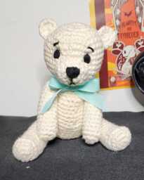 9-Inch Organic Cotton Teddy Bear - Amigurumi