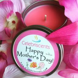 Happy Mother's Day Plumeria Flowery Soy Candle Scent Of Fresh Natural Flowers From The Tropics. Makes A Perfect Warm Gift - thumbnail 1