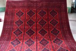 Afghan Bukhara Rug, Custom Size, Discounted Price, Large Turkmen, 100% Wool, Khal Mohamadi, Handmade Bokhara, Turkoman Oriental - thumbnail 1