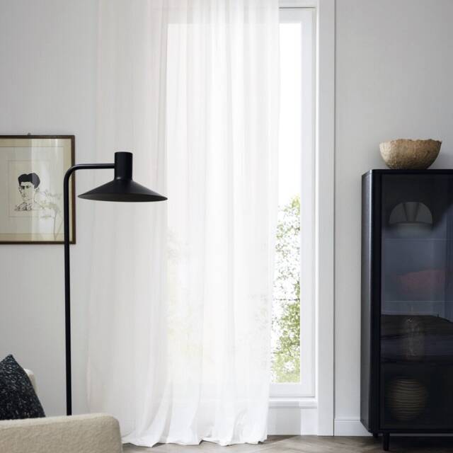 Jana Fine Batiste Fabric Woven Curtain By The Meter 3 Meters High Jab 8 Colours - image 1
