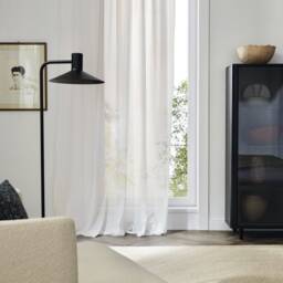 Jana Fine Batiste Fabric Woven Curtain By The Meter 3 Meters High Jab 8 Colours - thumbnail 3