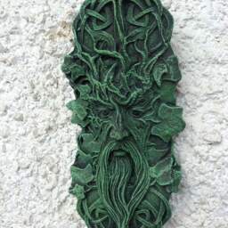 stone Garden Celtic Green Man Wall Plaque Ornament 3 Colours - thumbnail 4