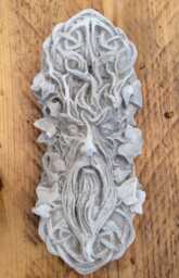 stone Garden Celtic Green Man Wall Plaque Ornament 3 Colours - thumbnail 1