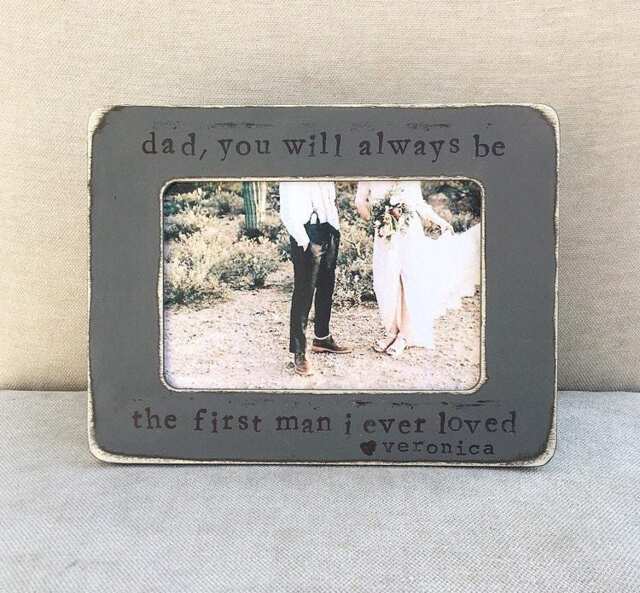 Father Of The Bride Personalized Picture Frame, Father's Day Gift 4x6 Frame - image 1