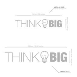 Think Big, Office, Wall, Art, Decor, 3D, PVC, Typography, Inspirational, Motivational, Work, Sucess - Skuthbi - thumbnail 3