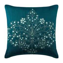 "Decorative Teal Blue Euro Pillow Cover 24""x24""/26""x26" - thumbnail 1