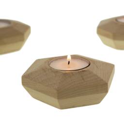 Wood Tealight Holder, Wooden Candleholder, Meditation, Wellness, Spa, Relaxation, Cozy, Bathroom, Bedroom, Dorm, Dinner Decor - thumbnail 3