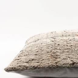 Handmade Turkish Kilim Lumbar Pillow Cover 16x24 Wool Cushion - thumbnail 4