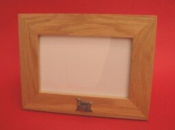"Drum Kit Design Real Oak Picture Frame 4"" X 6" - thumbnail 1