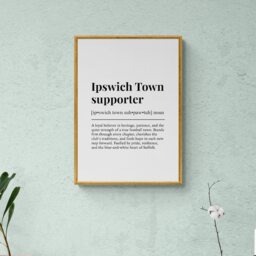 Ipswich Town Supporter Funny Definition Sport Football Gift Wall Art Print - thumbnail 3