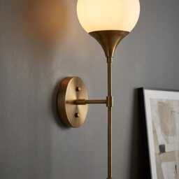 1950S Mid-Century Wall Light Fixture Elegant Brass Handcrafted Inspired Trumpet Design For Livingroom, Bedroom, Luxury Style Wall Sconce - thumbnail 2
