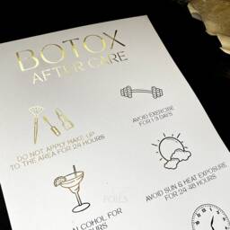 Anti Wrinkle Aftercare Print For Aesthetics Clinic Decor, Foil Poster Wall Art, A4 Beauty Salon Information Sign, Aesthetic Nurse Gift - thumbnail 3