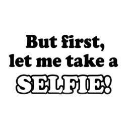Vwaq But First Let Me Take A Selfie Wall Decal Vinyl Saying Fun Words Girls Room Decor Large Murals Stickers Quotes - thumbnail 2