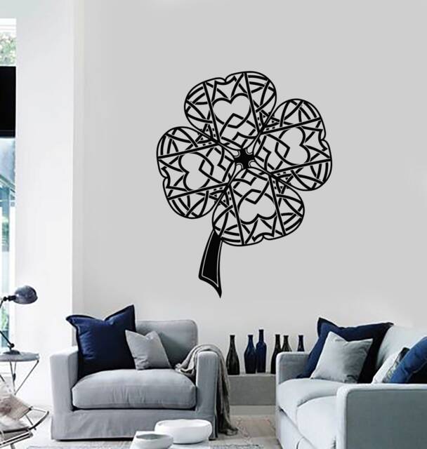 Celtic Vinyl Wall Decal Irish Ireland Symbol Shamrock Knot Cross Room Decor Stickers Mural - #2229Di - image 1