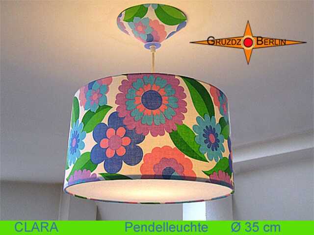 Vintage Hanging Lamp Clara With Prilblumen 80S - image 1