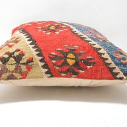 Kilim Cushion Cover, Kilim Pillow, Home Decor, Cojin Lana , Unico , 16x16Inc, Decor , Decorative Pillow - thumbnail 3