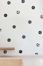 Mini Football Wall Stickers Reusable Kids Soccer Decals