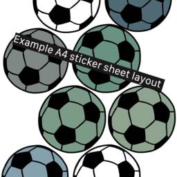 Mini Football Wall Stickers Reusable Kids Soccer Decals - thumbnail 3