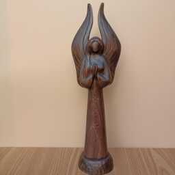 "Wood Sculpture ""Praying Angel" - thumbnail 3