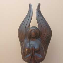 "Wood Sculpture ""Praying Angel" - thumbnail 4