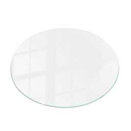 Smooth White Color Glass Table Top, Scandinavian-style Protective Top For Tables - thumbnail 2