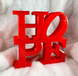Custom Hope Sculpture-Many Colors Available - Hope Love Sign Statue Decor - thumbnail 1