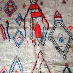 Moroccan Handwoven Rug, Wool/Bohemian Rug Azilal Rug Berber Atlas Vintage 135 X 234 cm 4.42 7.67 Ft Azl 228 - thumbnail 2