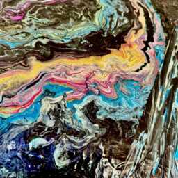 Resin & Acrylic Wall Art With Rgb Backlight - thumbnail 2