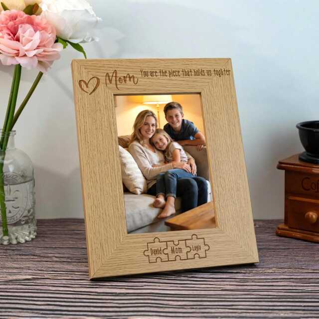 Personalized Mom Photo Frame For Engraved Wood Picture Gift For Birthday Gifts Nana Mimi - image 1
