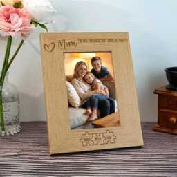 Personalized Mom Photo Frame For Engraved Wood Picture Gift For Birthday Gifts Nana Mimi - thumbnail 1
