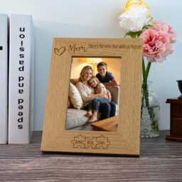 Personalized Mom Photo Frame For Engraved Wood Picture Gift For Birthday Gifts Nana Mimi - thumbnail 2
